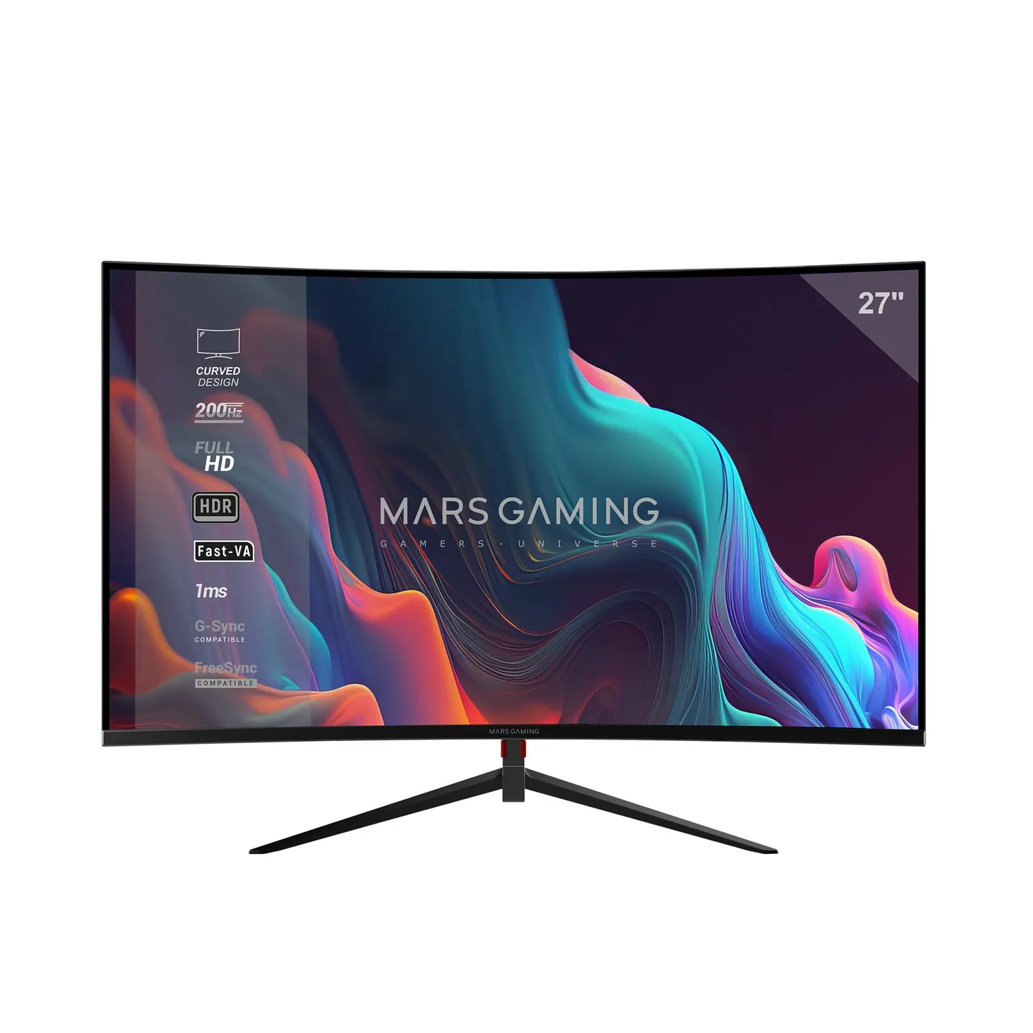 Mars Gaming MV-27C monitor curvo 27 bianco 200Hz