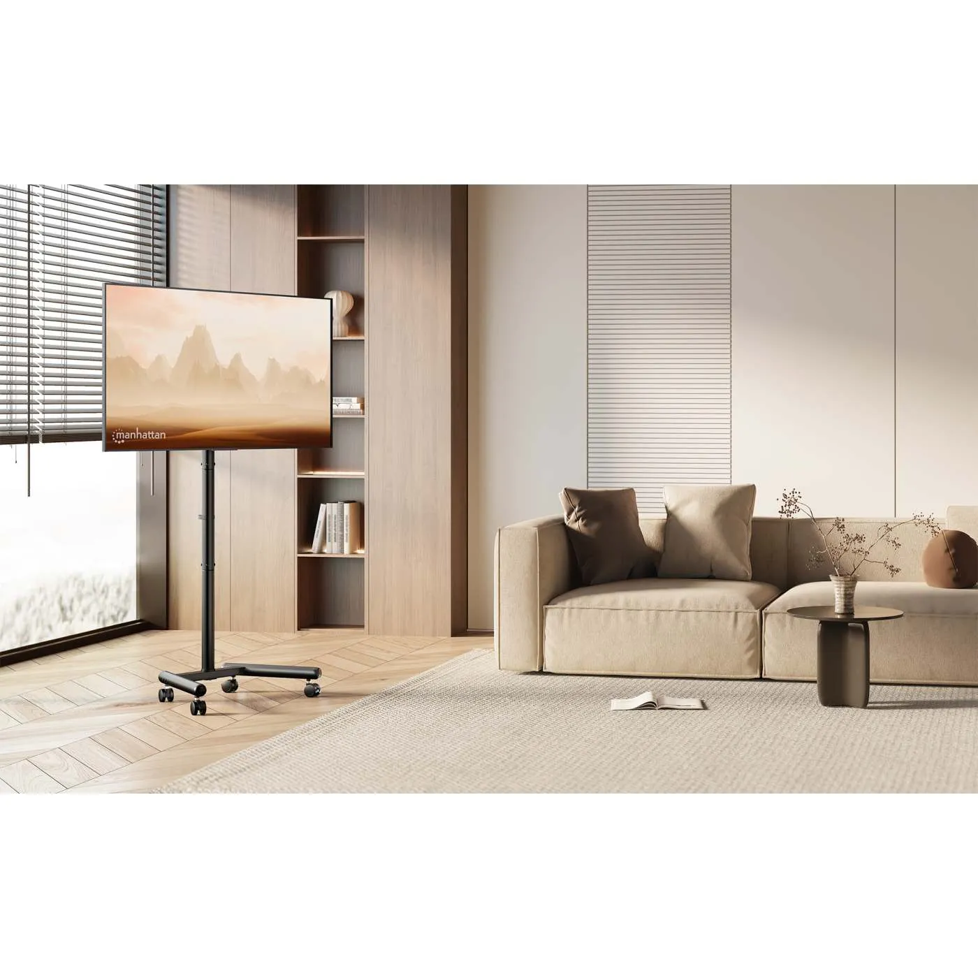 Manhattan carrello TV 13-50" regolabile con ruote