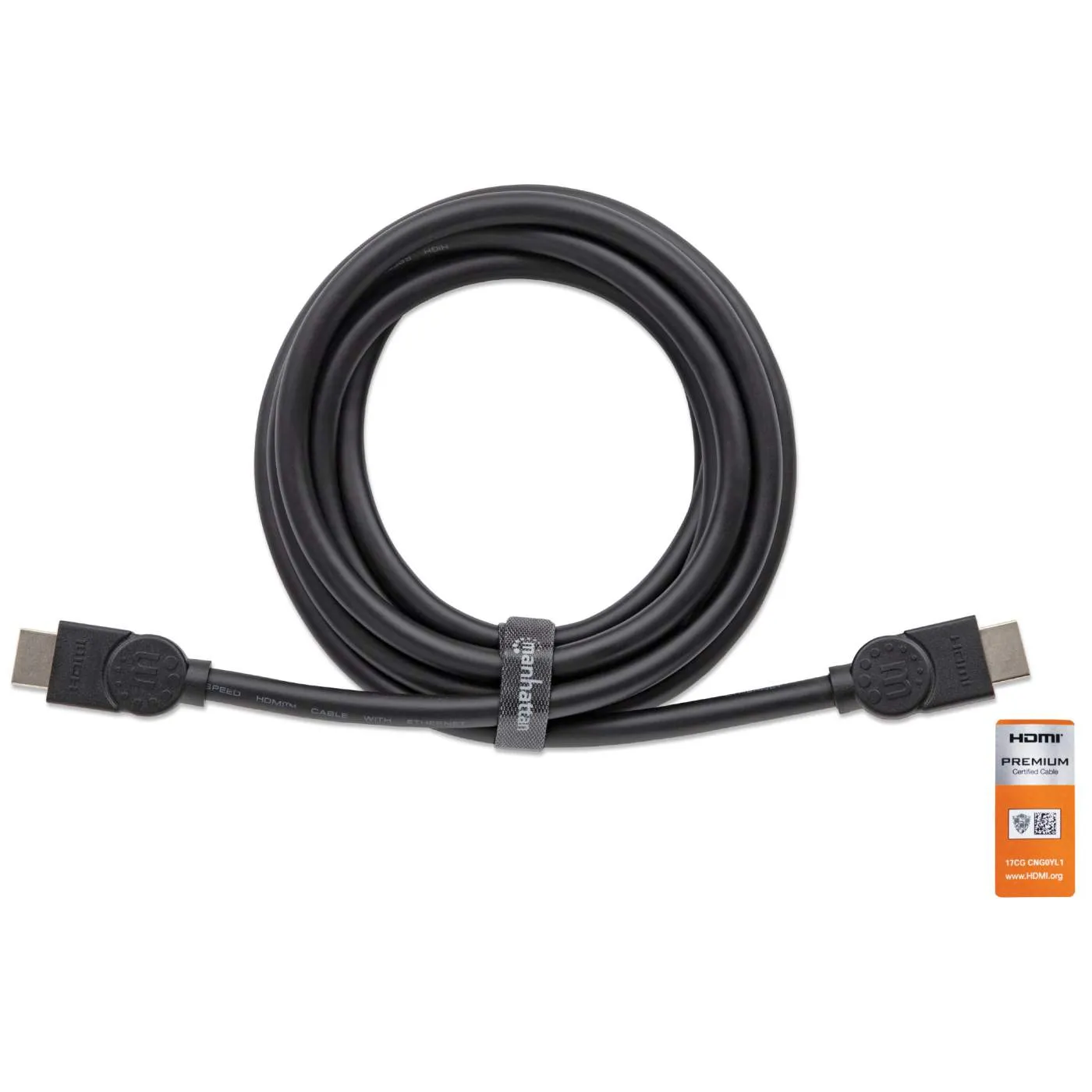 Manhattan Cavo HDMI 4K 1m Nero Premium 18 Gbps