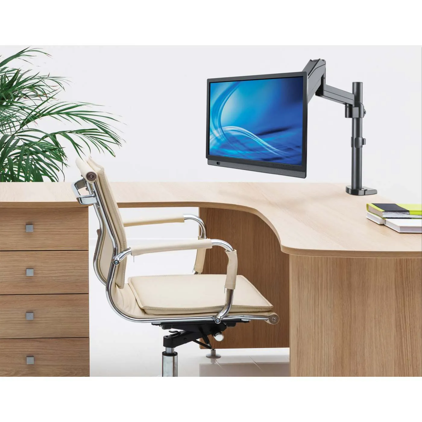 Manhattan Braccio Monitor a Gas 17"-32" Nero
