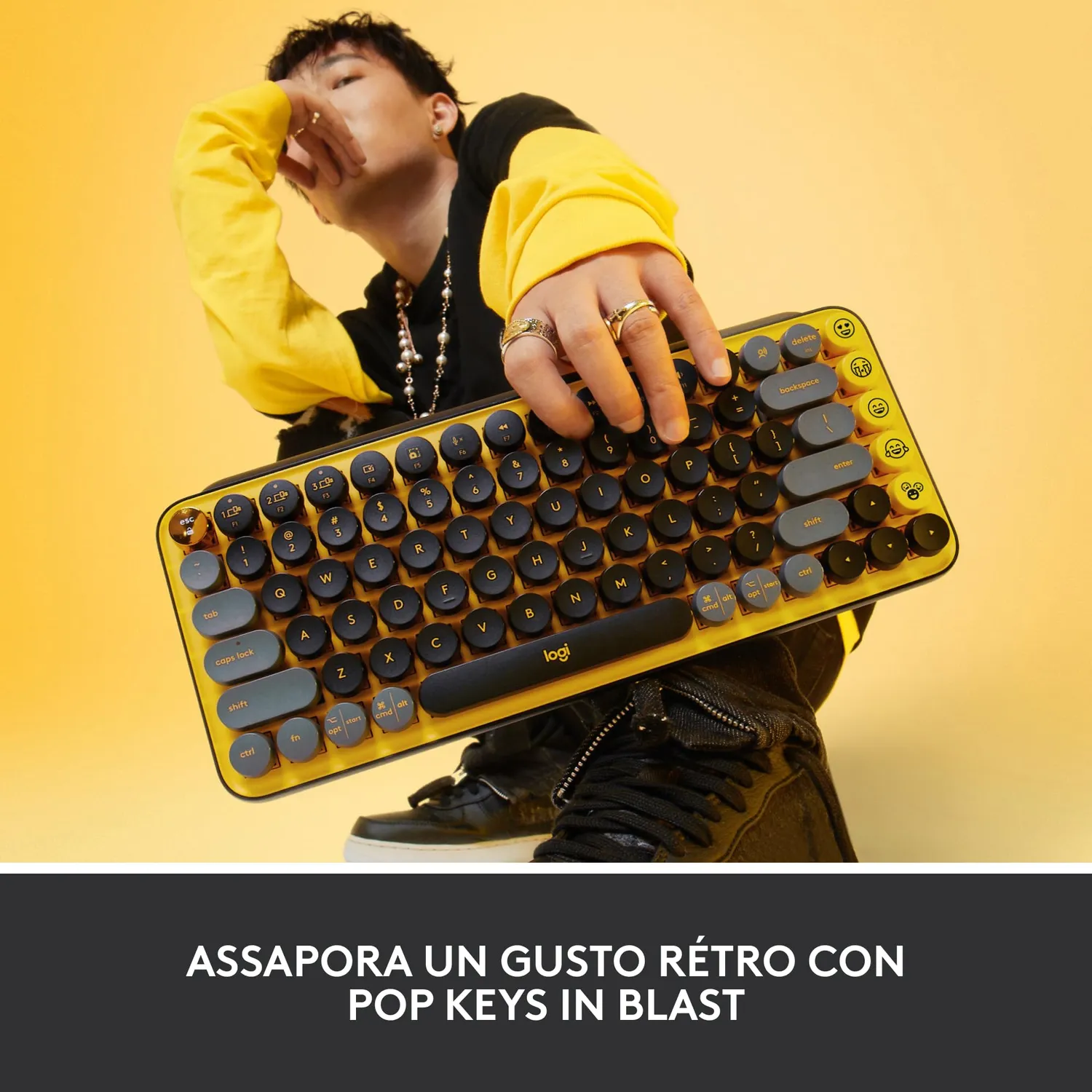 Logitech POP Keys tastiera meccanica wireless Blast ITA
