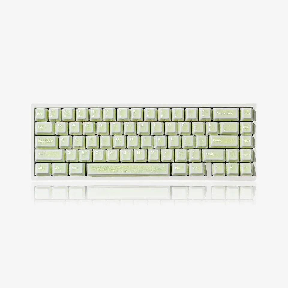 Cerakey Full Set keycap ceramica Green Crazed 113 tasti