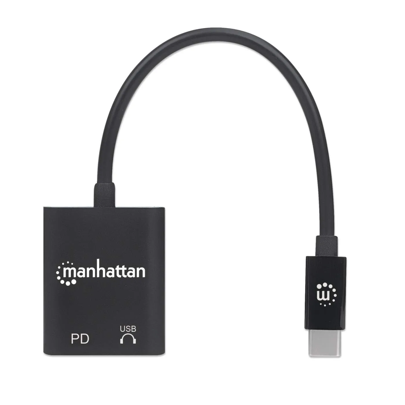 Manhattan adattatore audio USB-C PD 60W