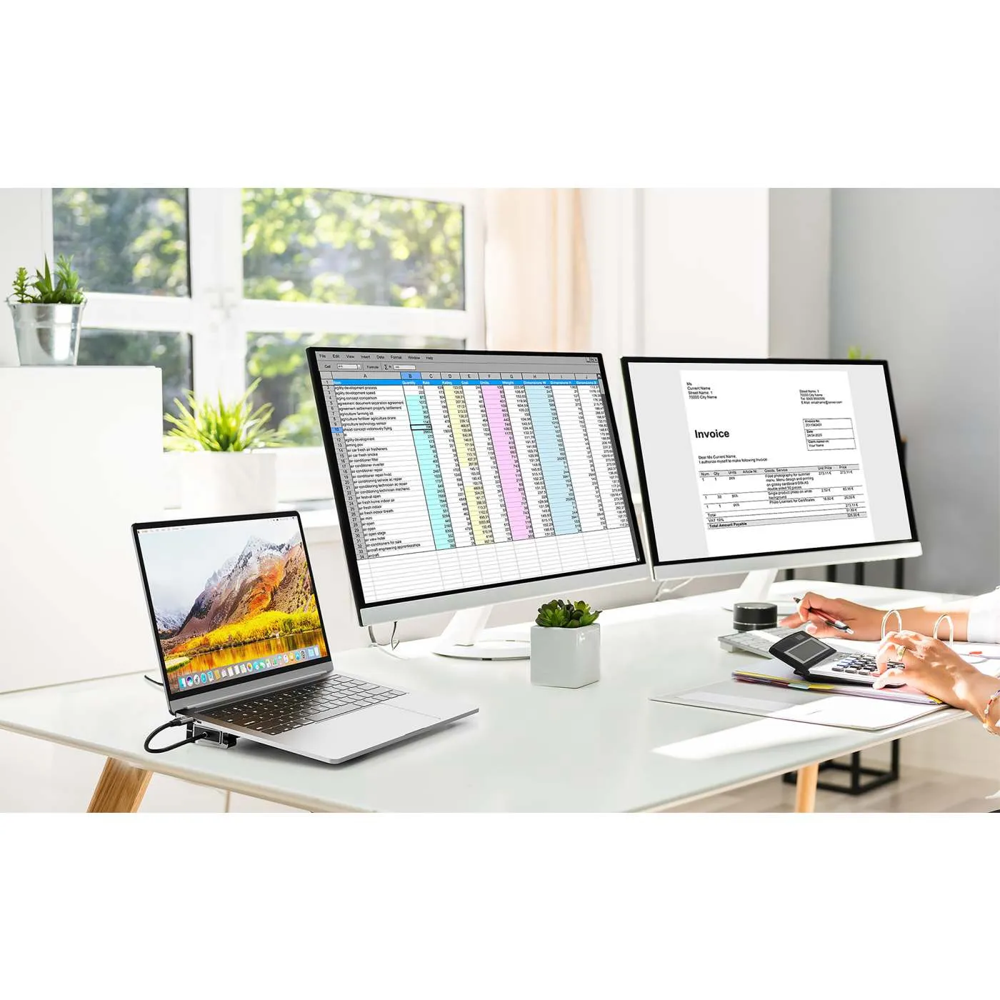 Manhattan 10-in-1 Dual-HDMI docking station USB-C 4K 60Hz