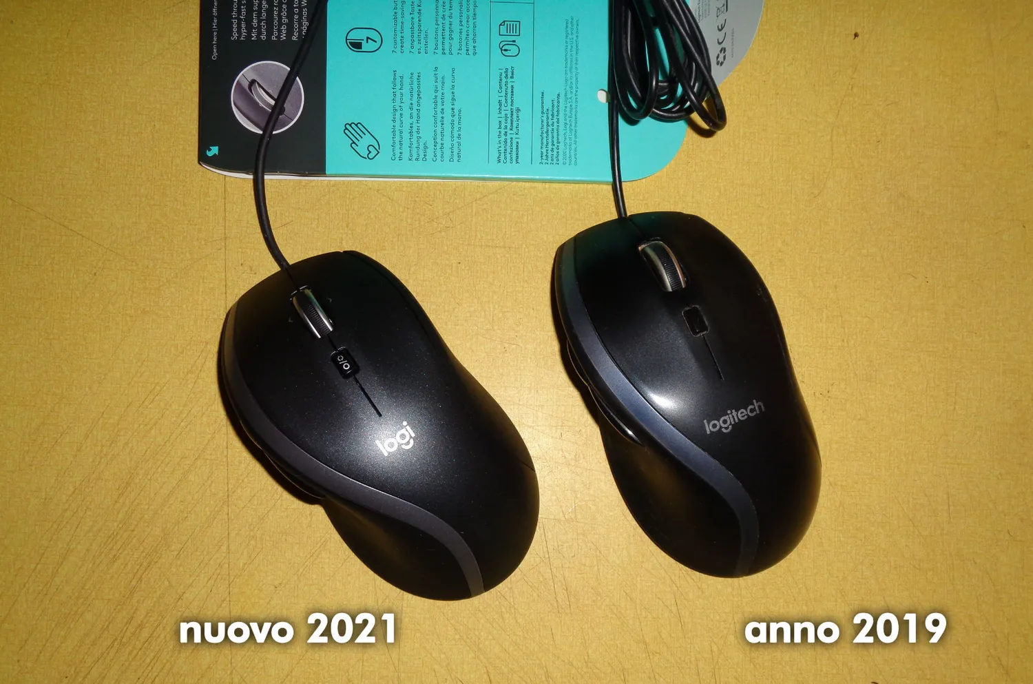 Logitech M500s mouse cablato iperveloce 1000 dpi nero
