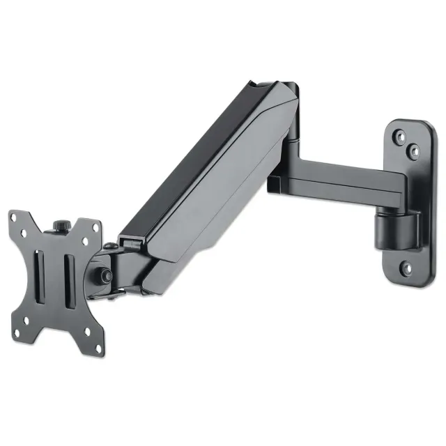Manhattan Supporto Monitor a Muro 17-32" Braccio Gas Nero