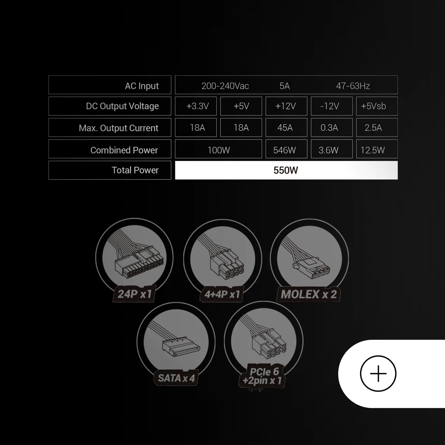 Mars Gaming MPB550SI alimentatore ATX 550W Bronze nero