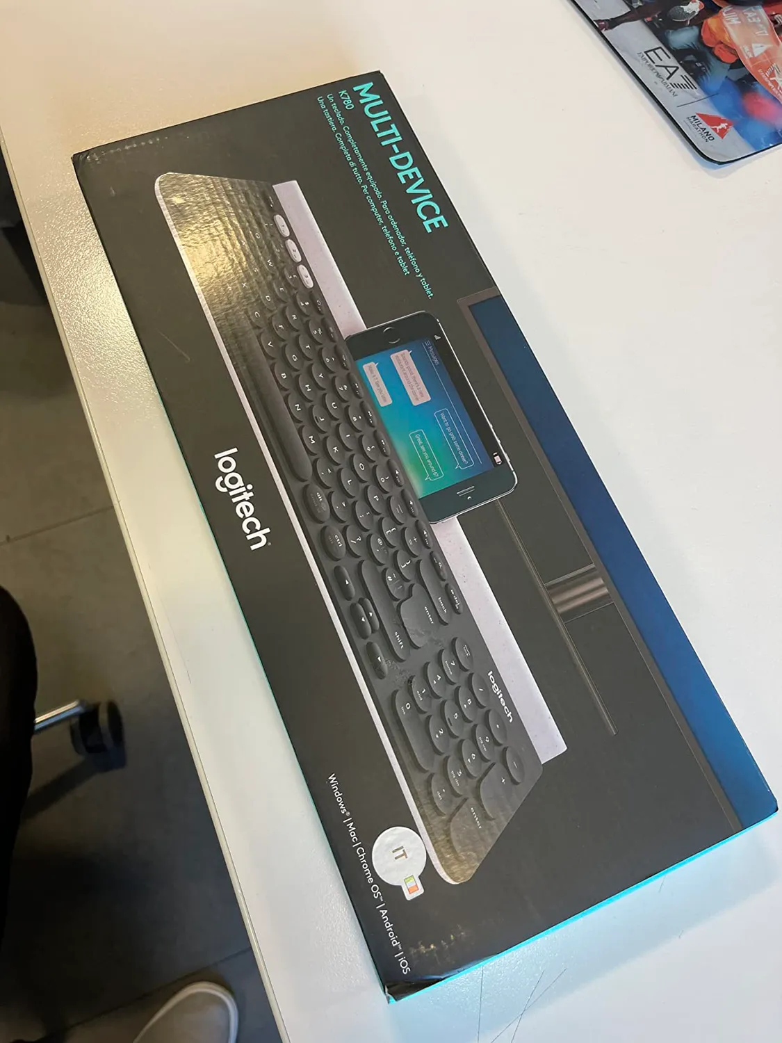 Logitech K780 tastiera wireless grigia bluetooth ITA QWERTY