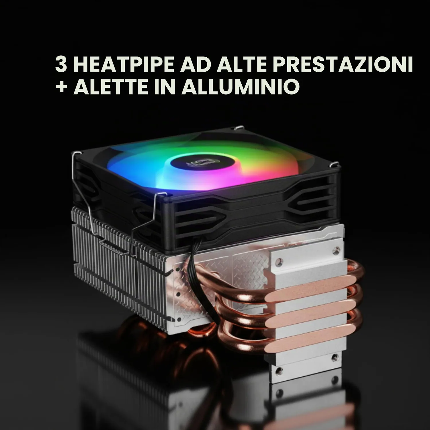 Mars Gaming MCPU-X3 dissipatore CPU 190W nero Intel AMD