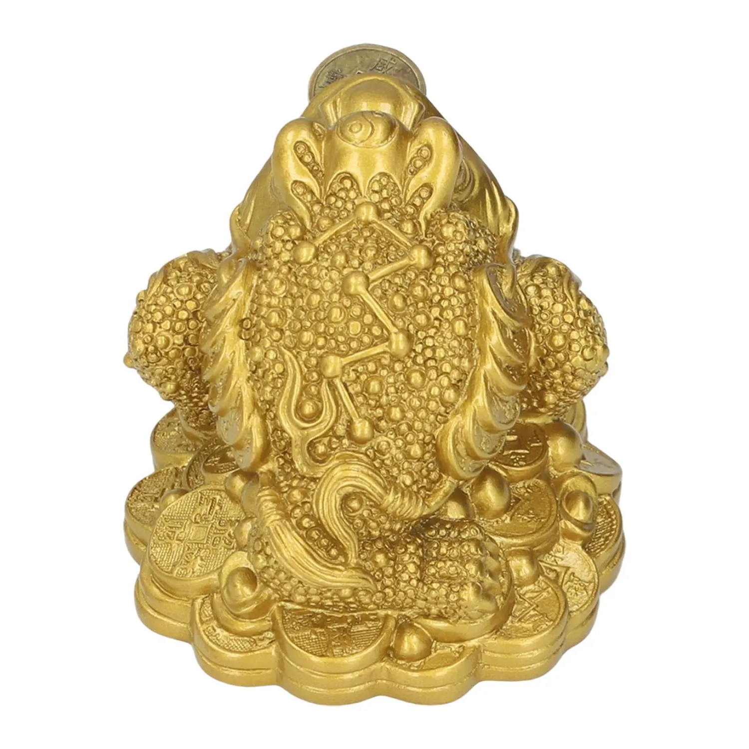 Zunate rana portafortuna statuetta oro Feng Shui 6,5 cm