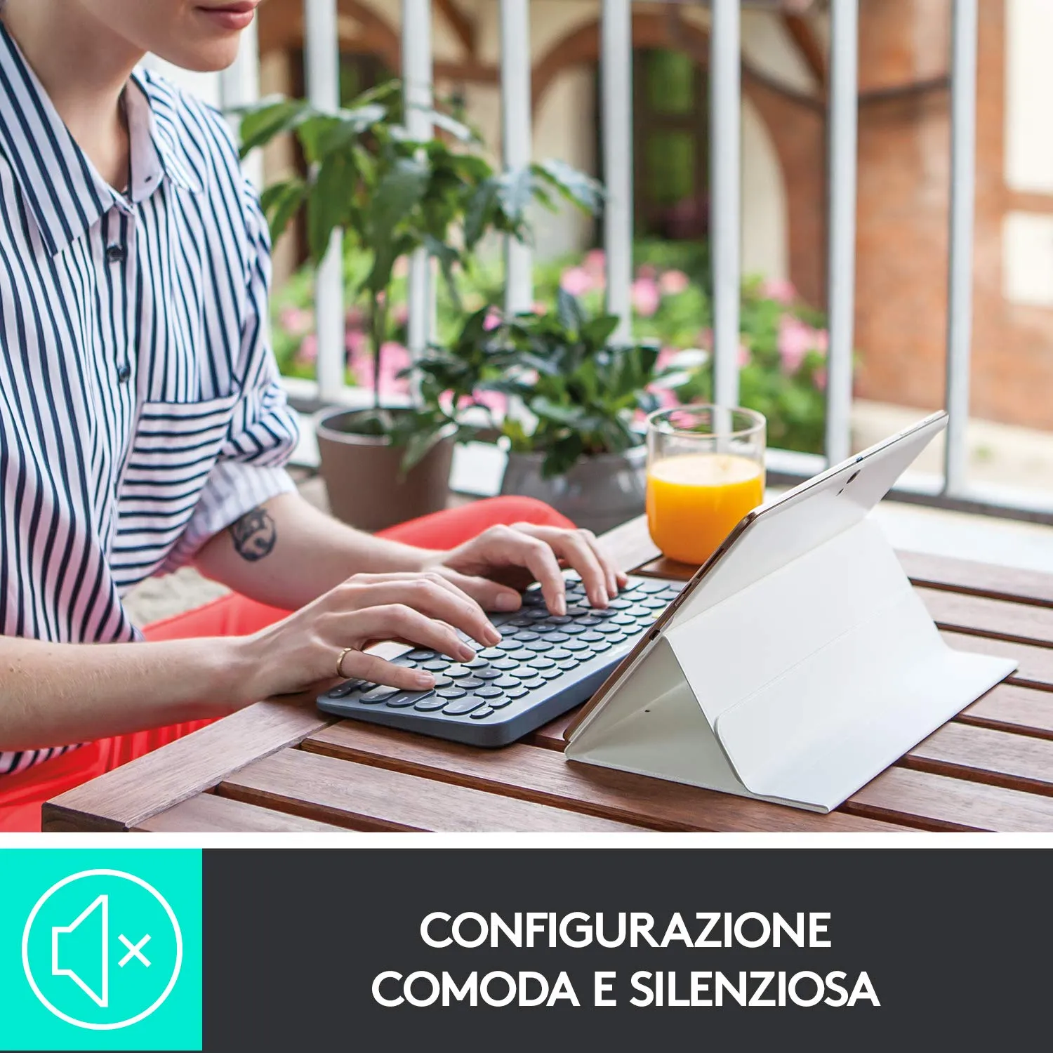 Logitech K380 M350 Kit Tastiera e Mouse Wireless Nero Silenzioso