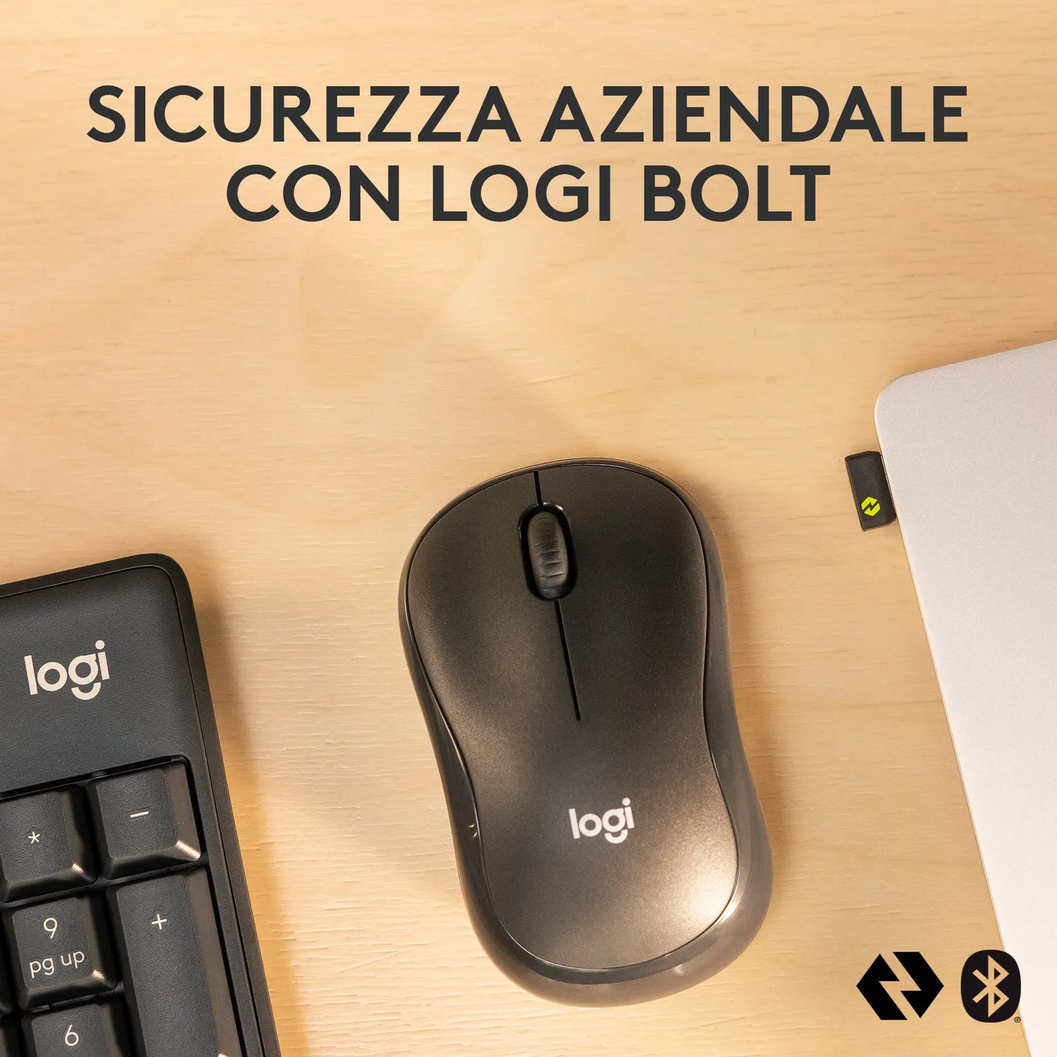 Logitech MK370 Combo tastiera e mouse wireless ITA QWERTY