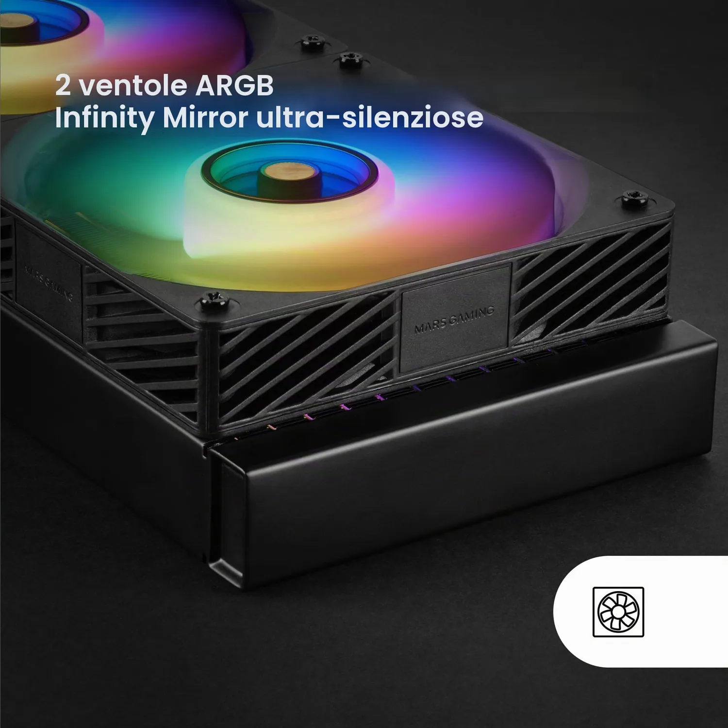Mars Gaming ML-VISIONPRO240 Dissipatore Liquido 240mm Nero LCD