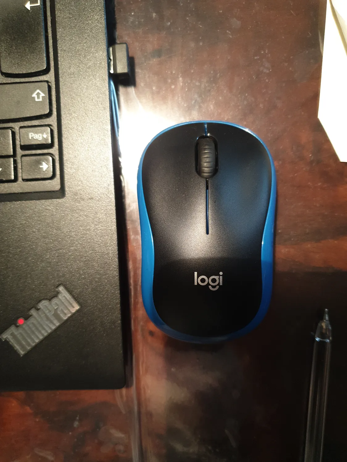 Logitech M185 Mouse Wireless Blu 2,4 GHz Compatto