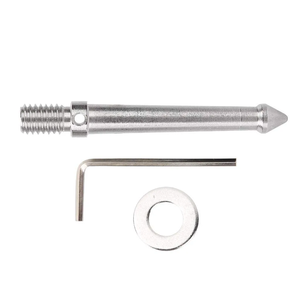 Zunate punta treppiede 8 cm acciaio filetto 3/8 pollici