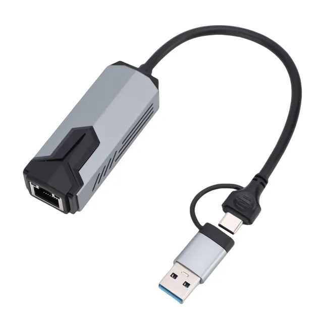Zunate adattatore USB Ethernet 5 Gbps RJ45 USB-C alluminio