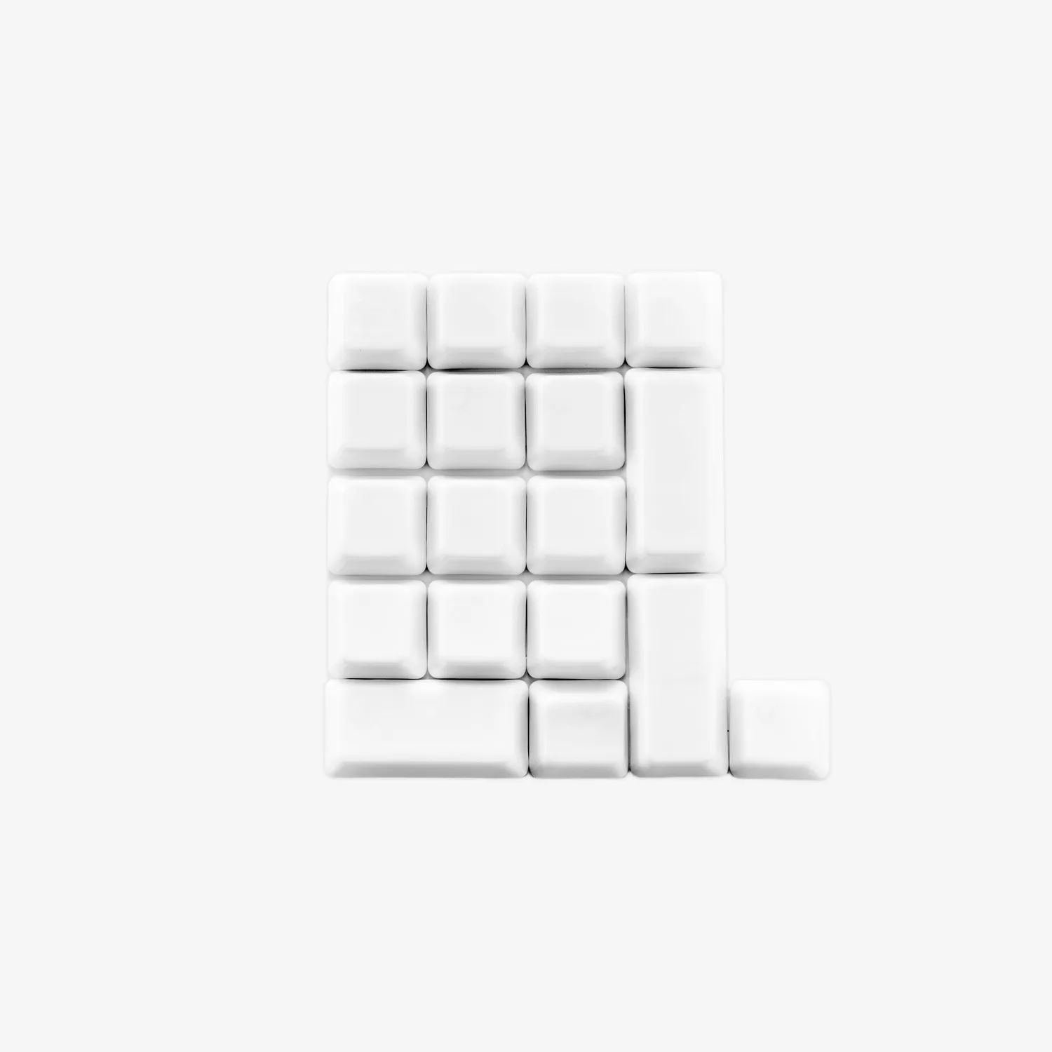 Cerakey C Set-Num keycaps ceramica bianchi