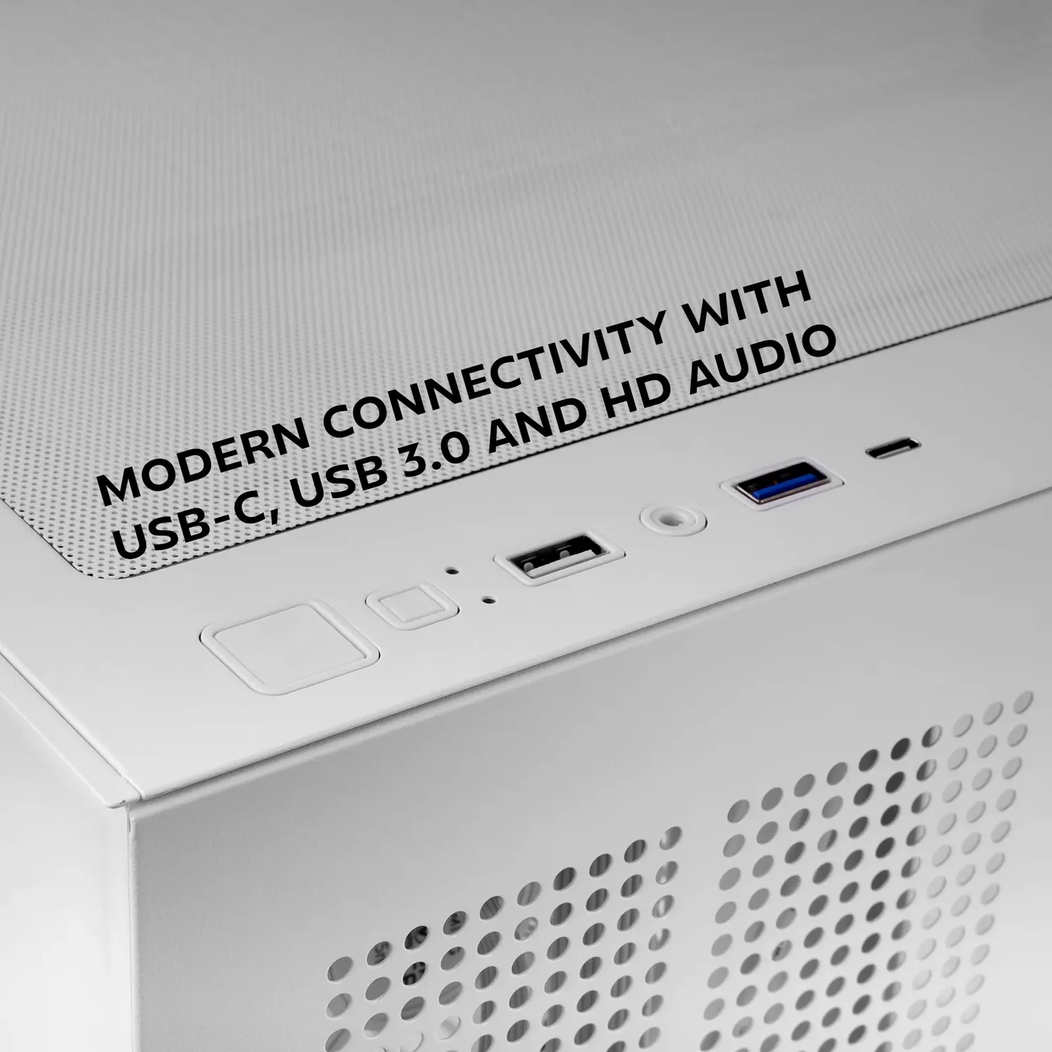 Mars Gaming MCV5 case PC ATX bianco vetro panoramico