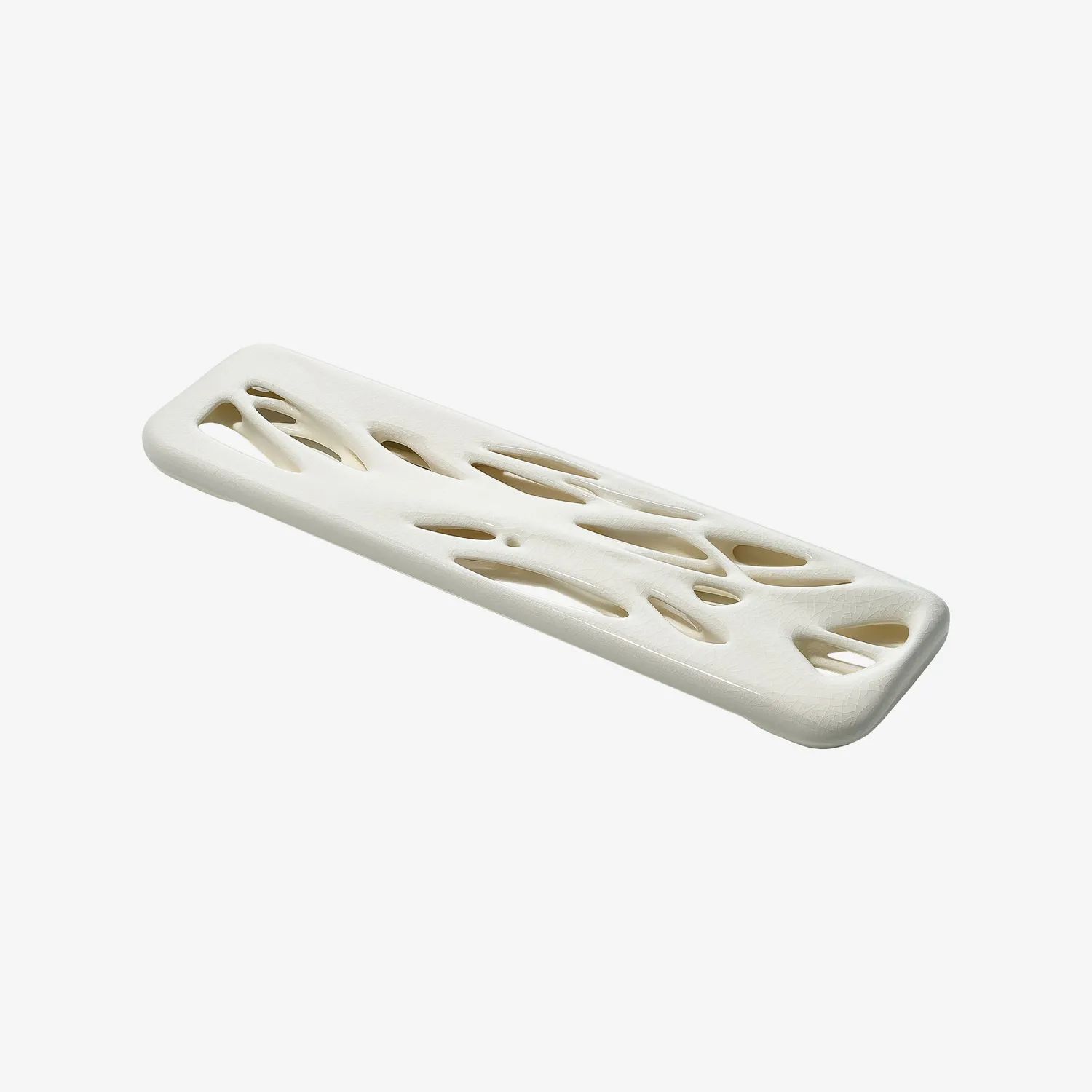Cerakey Ellipsis poggiapolsi ceramica White Crazed 65% 75%