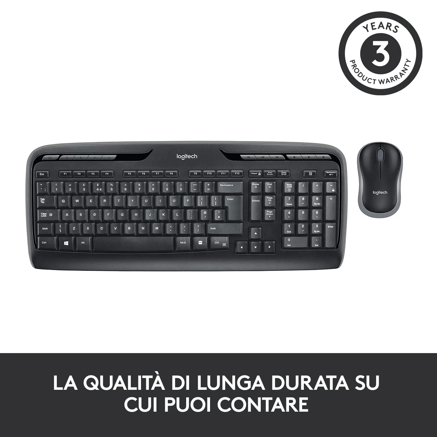 Logitech MK330 kit tastiera e mouse wireless italiano