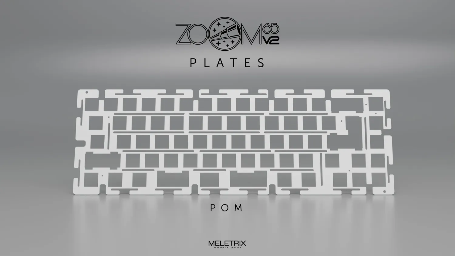 CoffeeKeys Zoom65 V2 plate tastiera alluminio