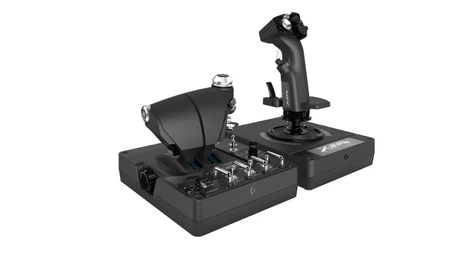 Logitech X56 HOTAS joystick acceleratore RGB