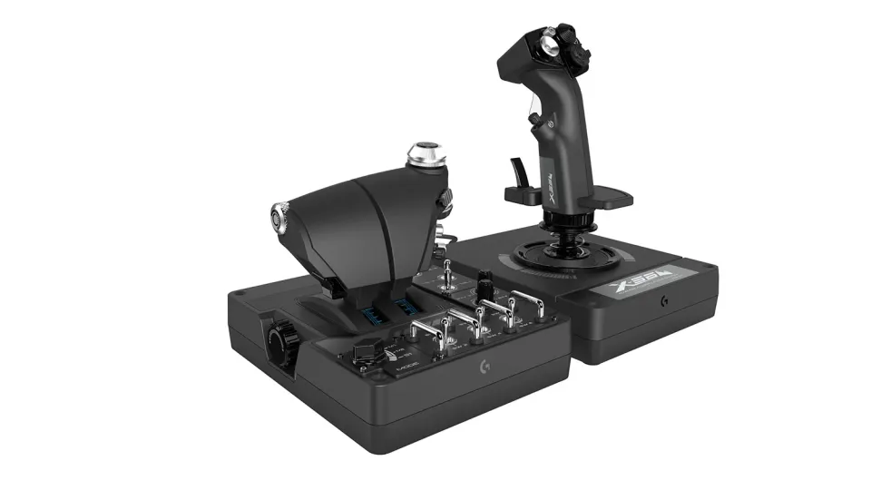 Logitech X56 HOTAS joystick acceleratore RGB