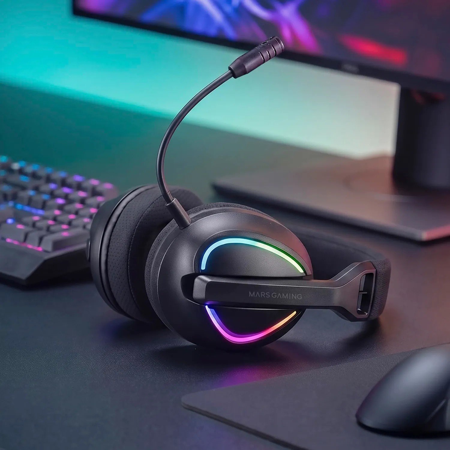 Mars Gaming MHW-QUASAR cuffie gaming wireless nere 50mm