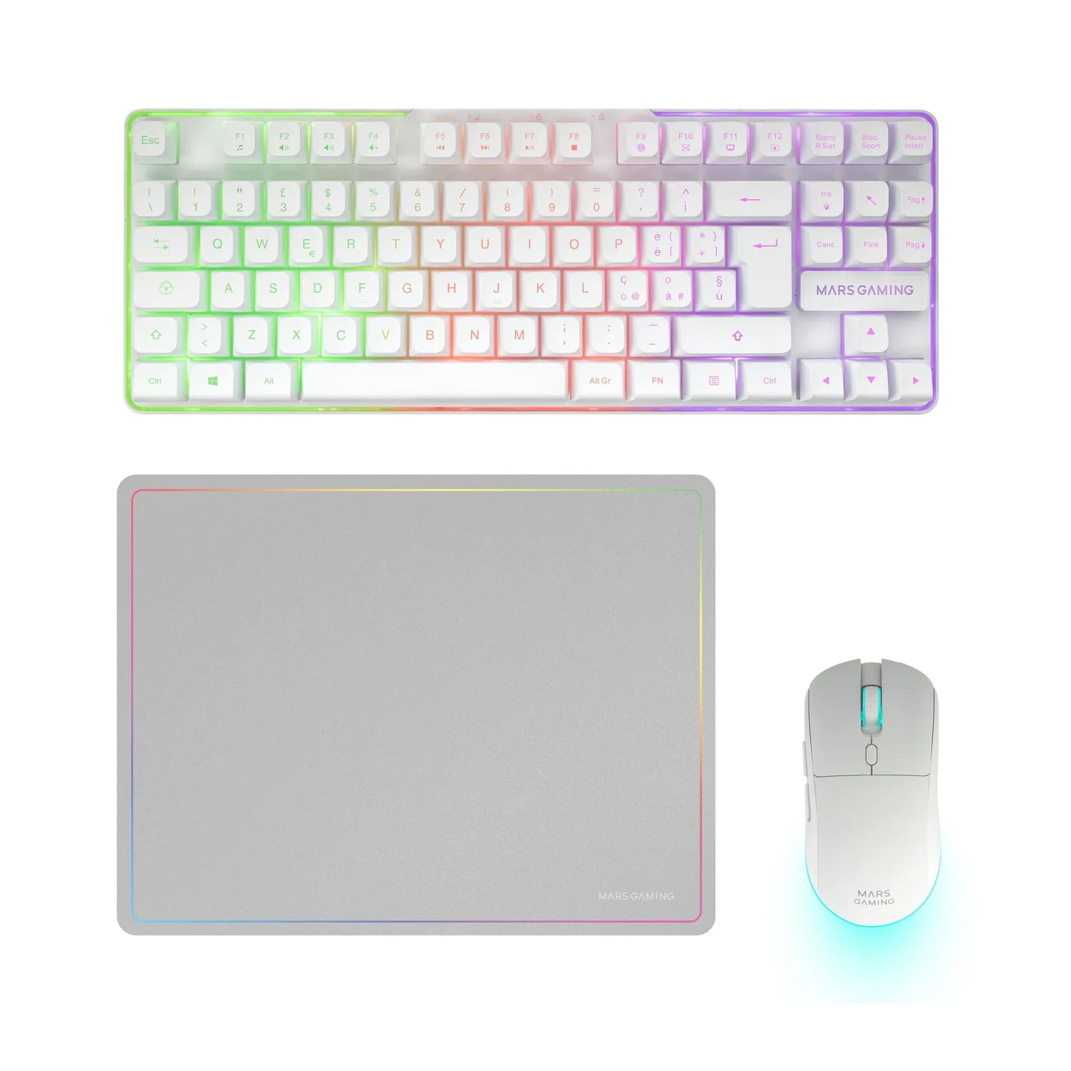 Mars Gaming MCP-RGB3 pack gaming nero italiano