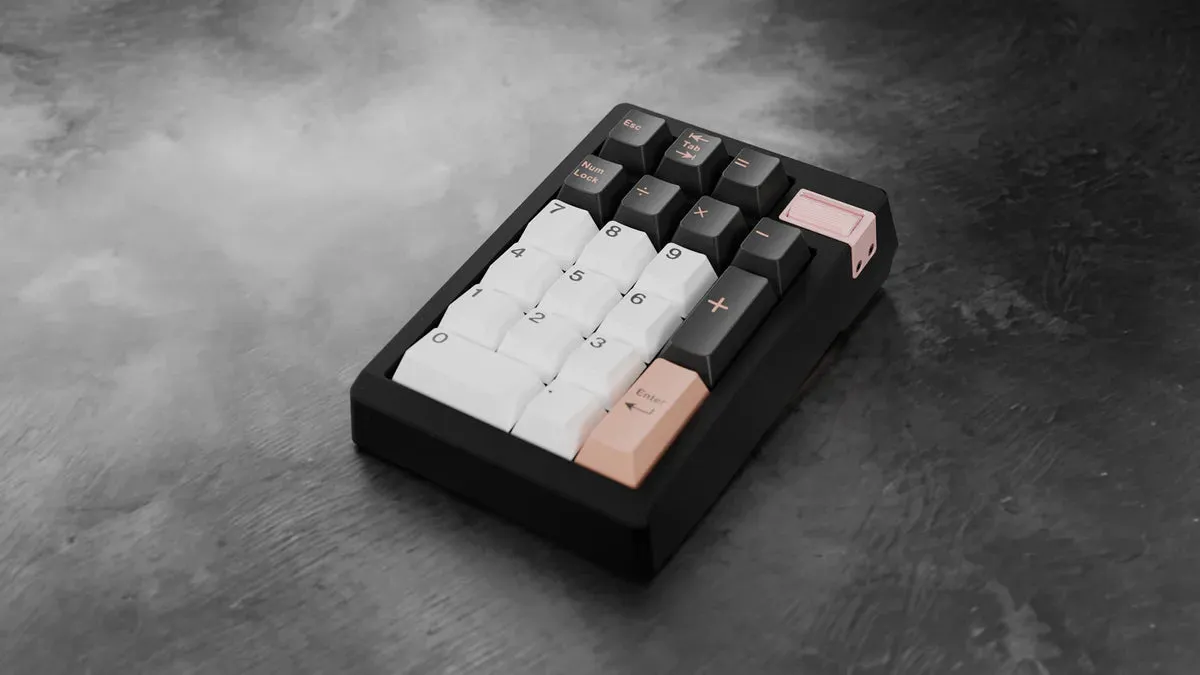 CoffeeKeys Zoompad TIGA tastierino Gunmetal Gray tri-mode