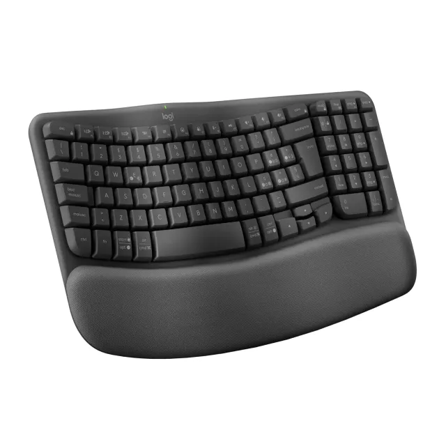Logitech Wave Keys tastiera wireless ergonomica grafite ITA
