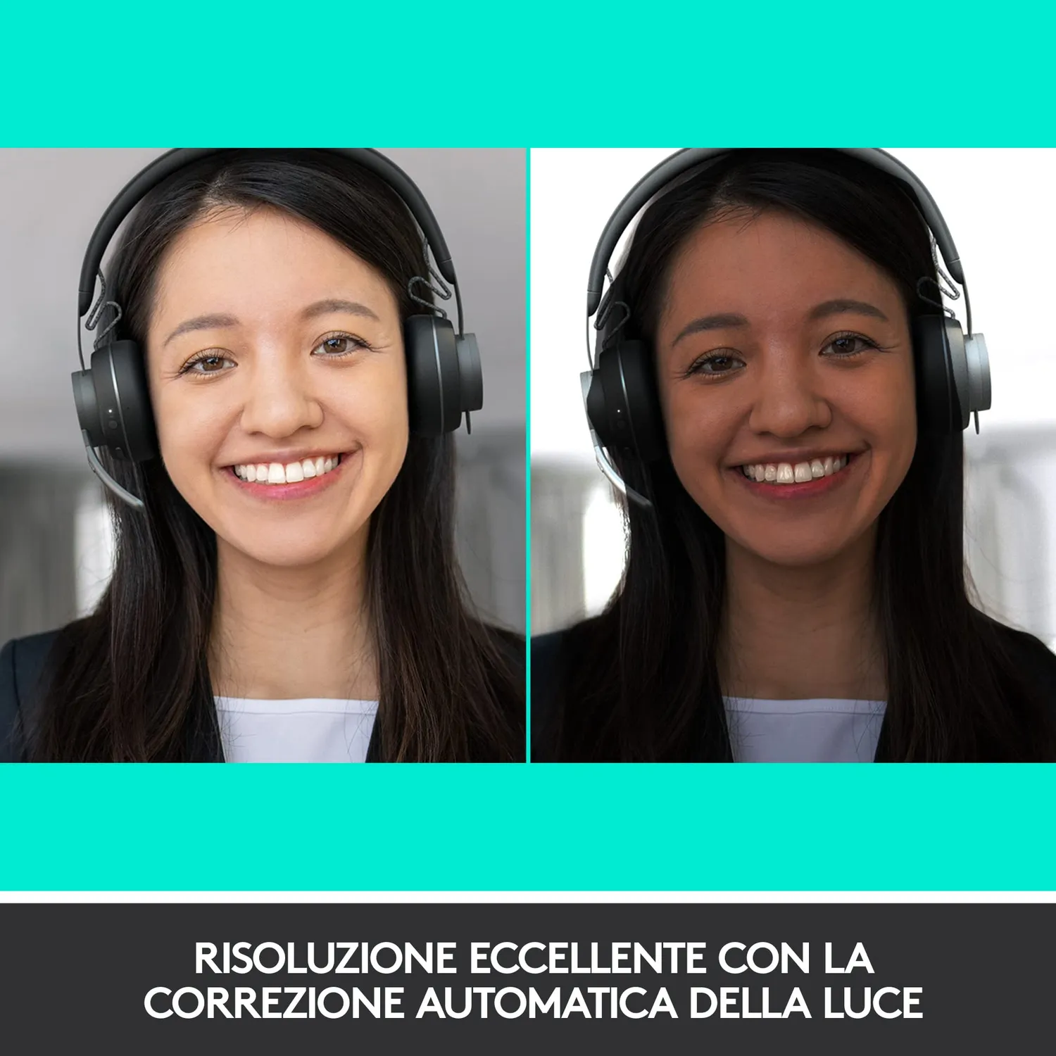 Logitech Brio webcam 4K Ultra HD HDR con infrarossi