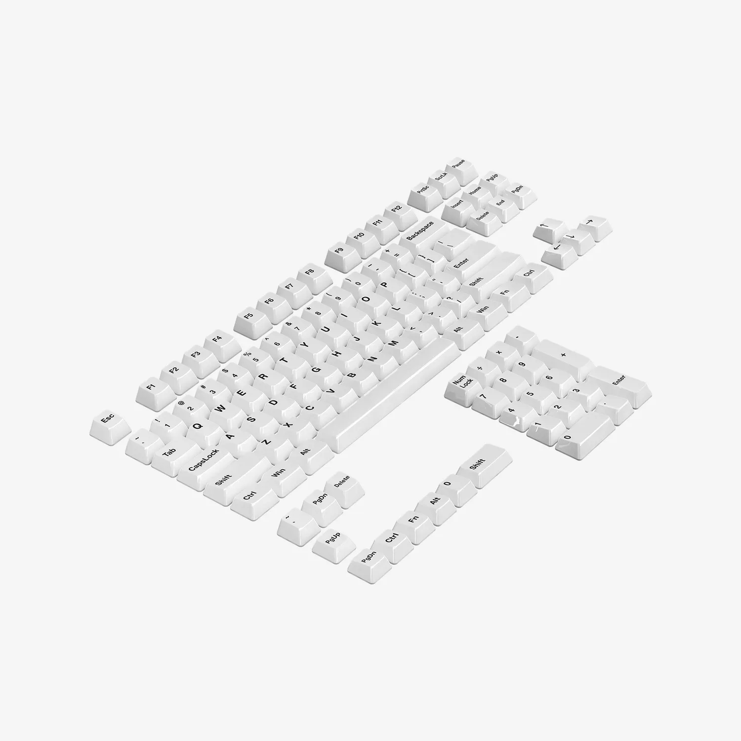 Cerakey Full Set V4 White keycaps ceramica 114 tasti
