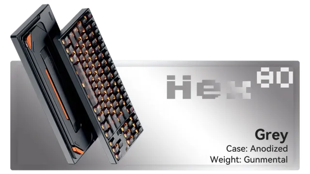 CoffeeKeys Hex80 HE tastiera gaming grigia