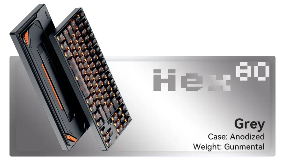 CoffeeKeys Hex80 HE tastiera gaming grigia