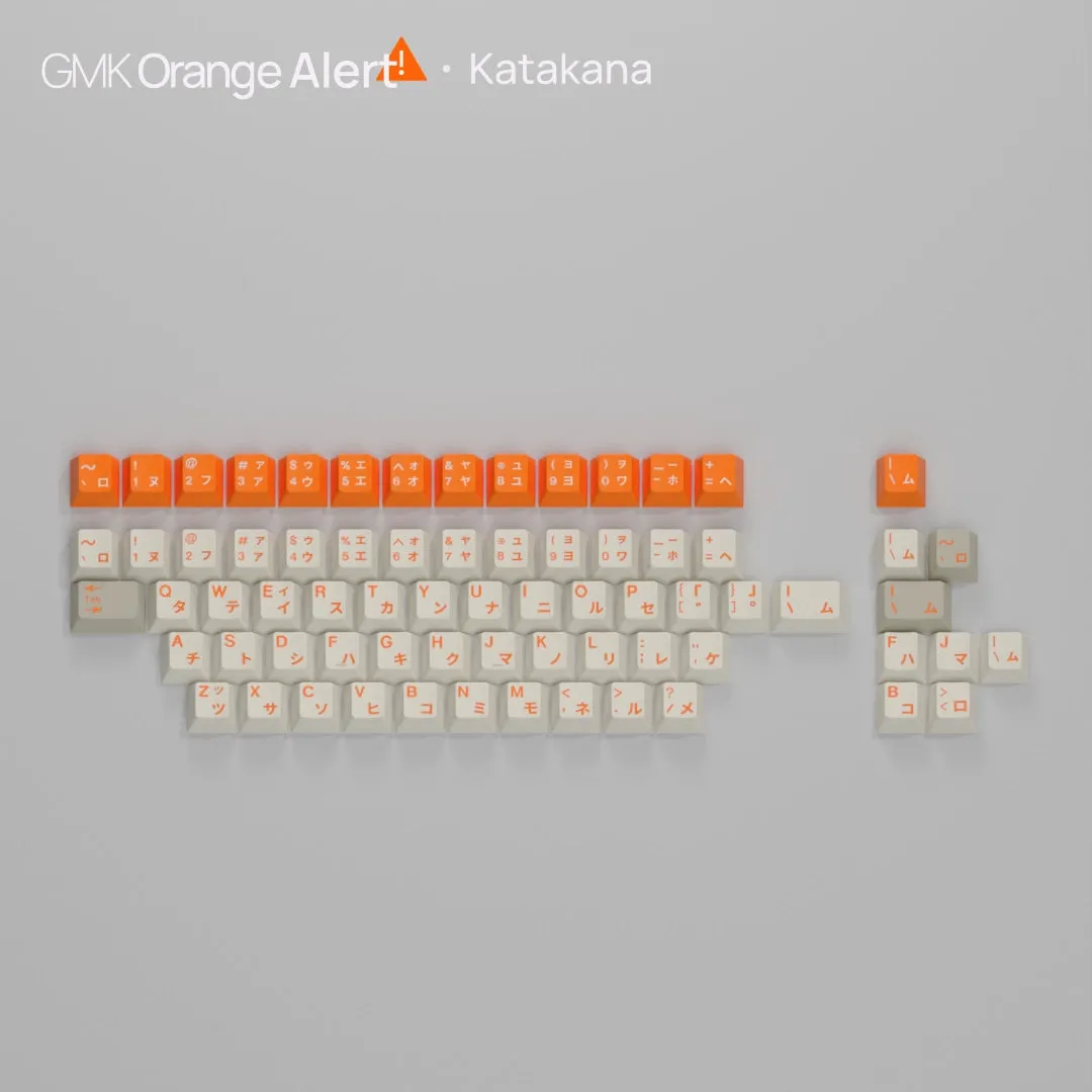 GMK Orange Alert CYL keycaps Base ABS double-shot