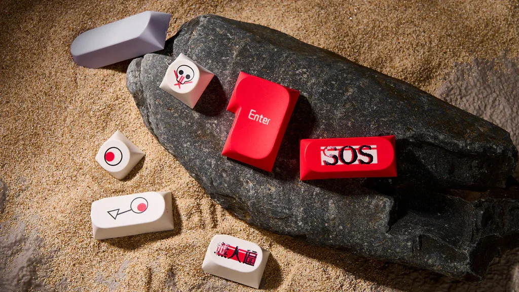 CoffeeKeys No Man's Land Lost Land keycaps PBT