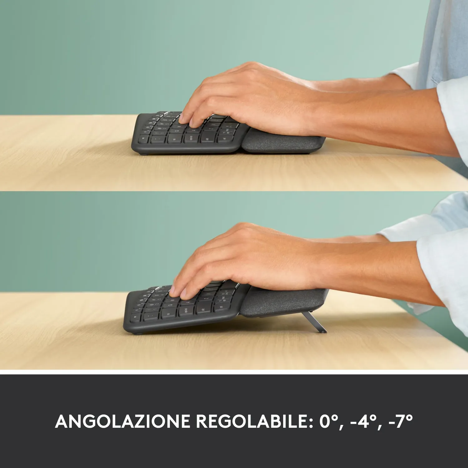 Logitech ERGO K860 tastiera wireless ITA ergonomica