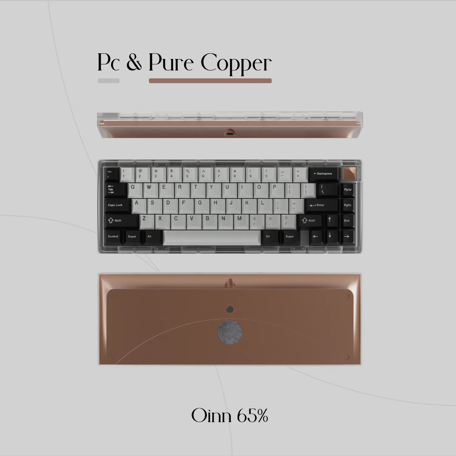 CoffeeKeys OINN65 tastiera 65% group buy rame