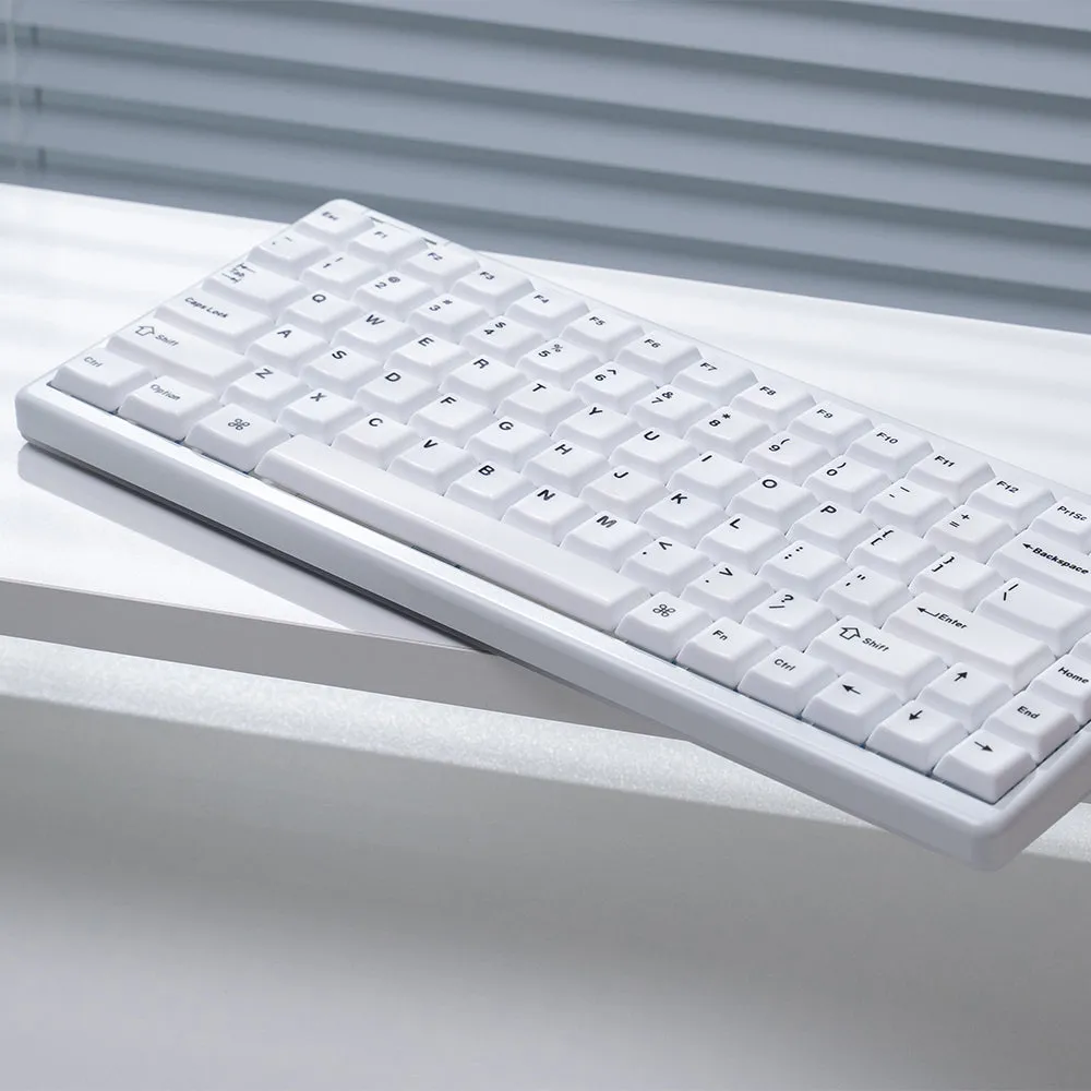 Cerakey Zen75 tastiera low-profile ceramica case bianco