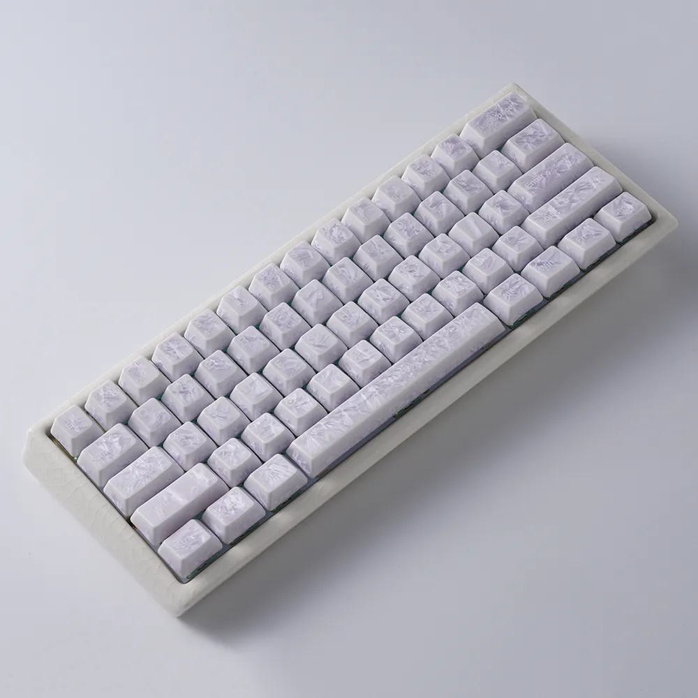 Cerakey V4 Purple Ice Crystal keycaps set 116 tasti