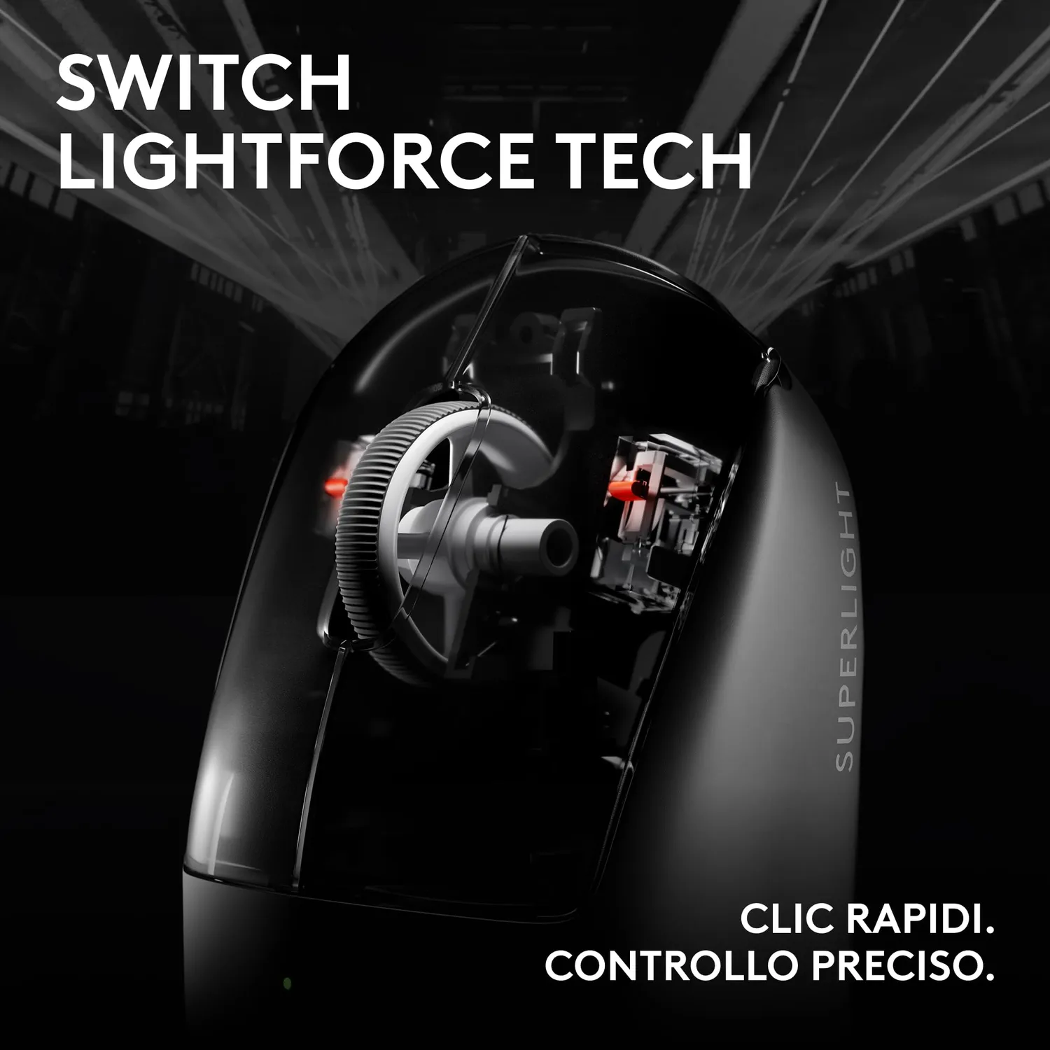Logitech G PRO X Superlight 2c mouse gaming wireless nero