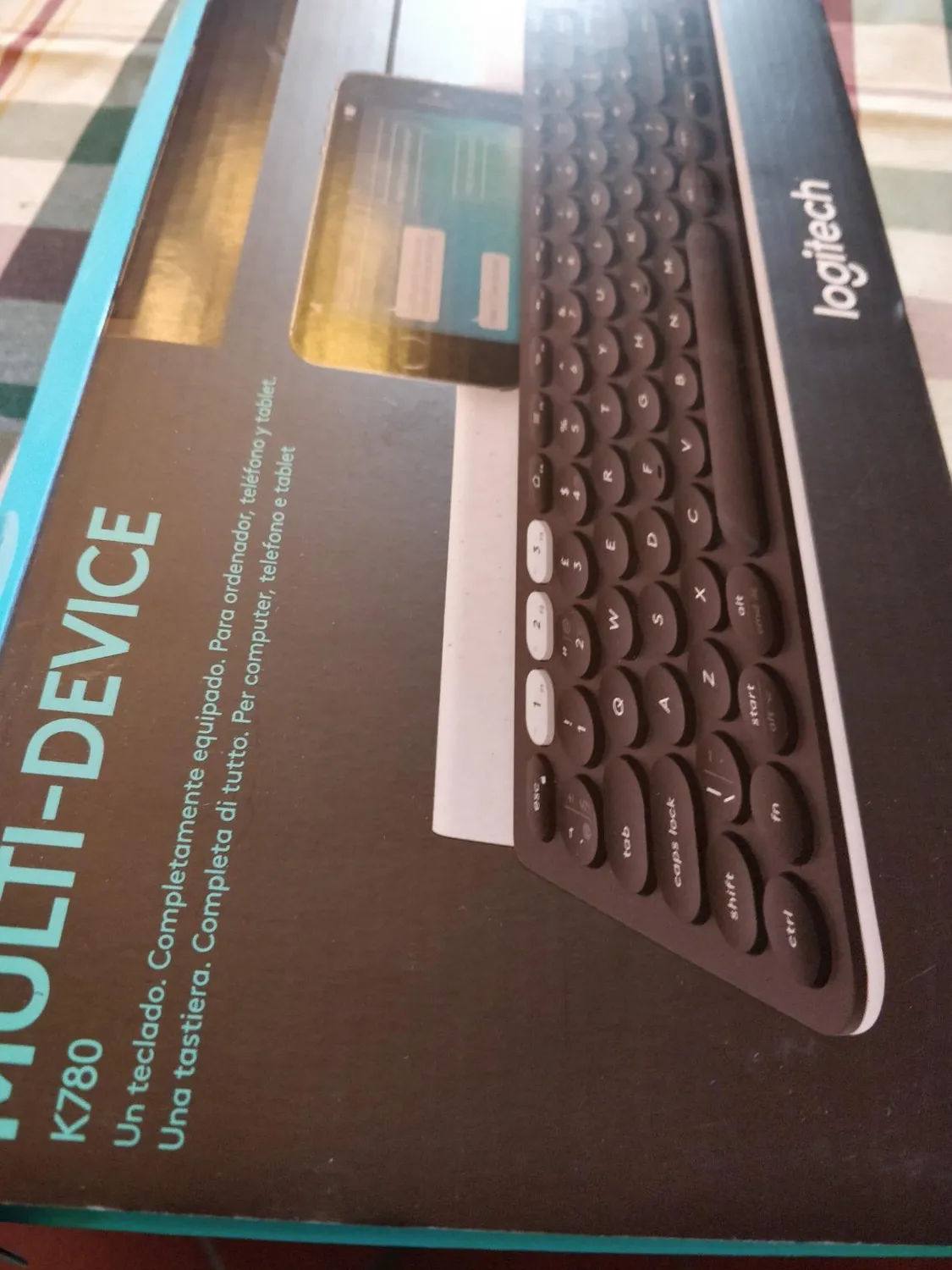 Logitech K780 tastiera wireless grigia bluetooth ITA QWERTY