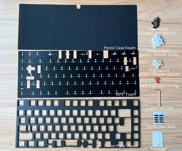 CoffeeKeys MKC75 PCB tastiera Flex Cut Hotswap tri-mode