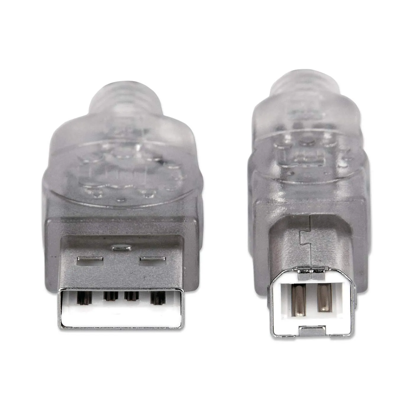 Manhattan Cavo USB 2.0 A-B 5 m argento 480 Mbps
