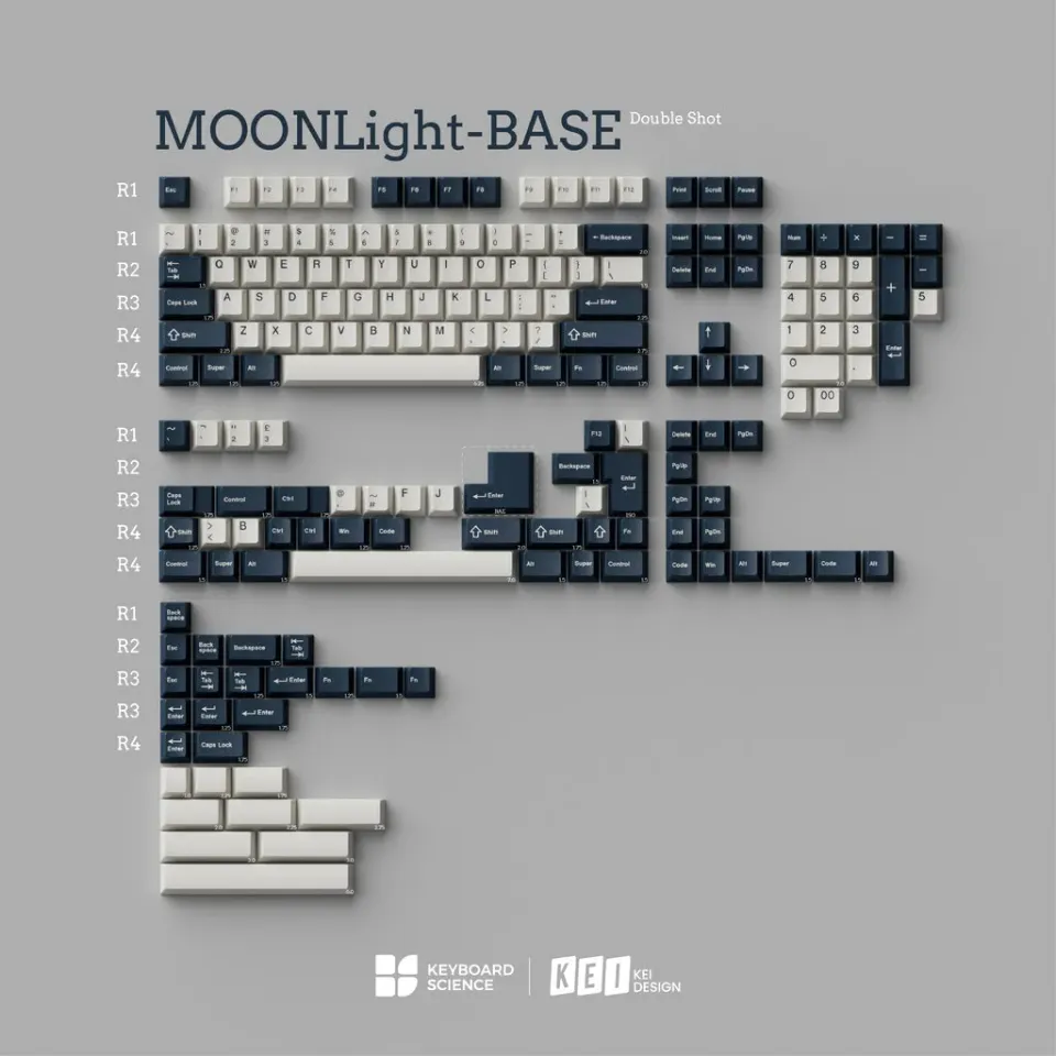 KBS Moonlight keycap ABS Cherry double-shot