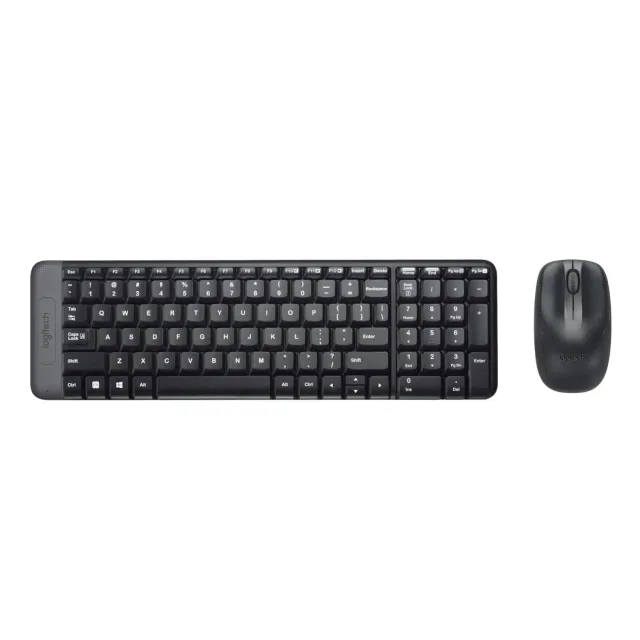 Logitech MK220 kit tastiera e mouse wireless compatti