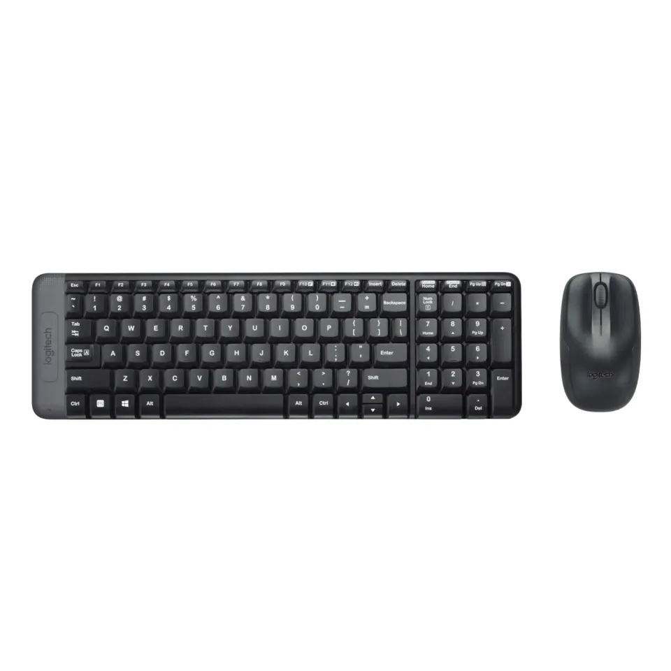 Logitech MK220 kit tastiera e mouse wireless compatti