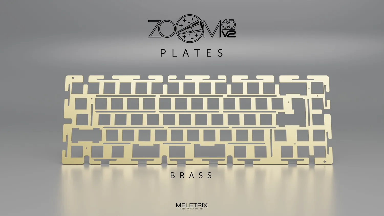 CoffeeKeys Zoom65 V2 plate tastiera alluminio