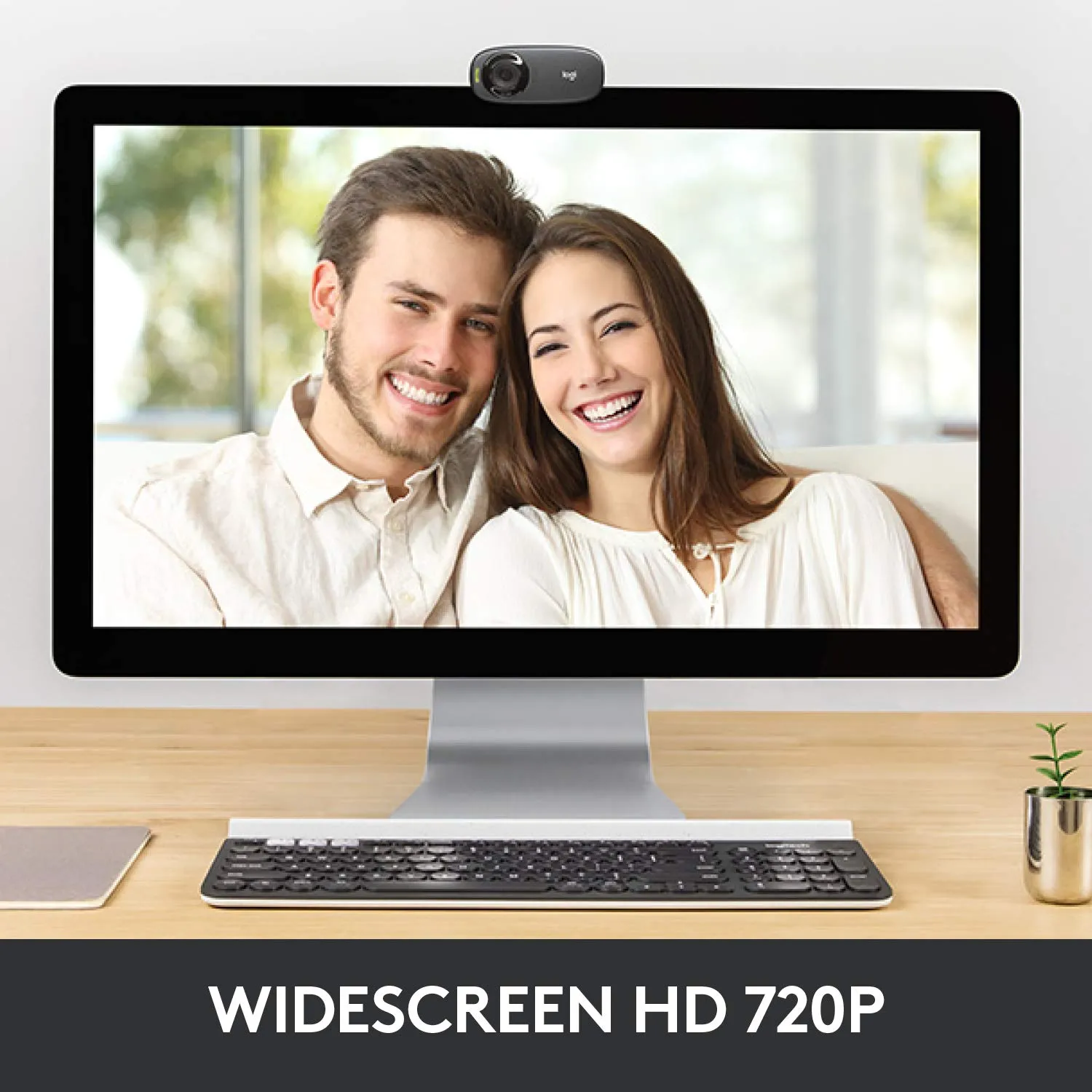 Logitech C310 webcam HD 720p USB microfono integrato